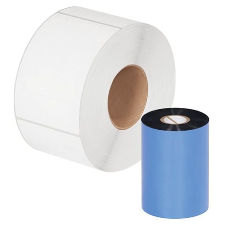 Bsc Preferred 4.02'' x 1476' Black Zebra Thermal Transfer Ribbons - Wax, 24PK BUY00015132